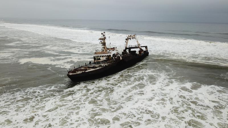 Shipwreck Zeila, Skeleton Coast near Henties Bay  